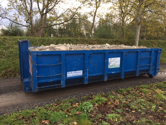 Te Huur - container steenpuin
